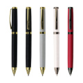 Werbegeschenk Custom Metal Pen Logo White Ball Point Stift mit Papierstift Box